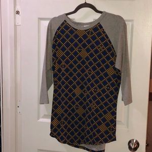 XL Navy Blue and Gold Randy